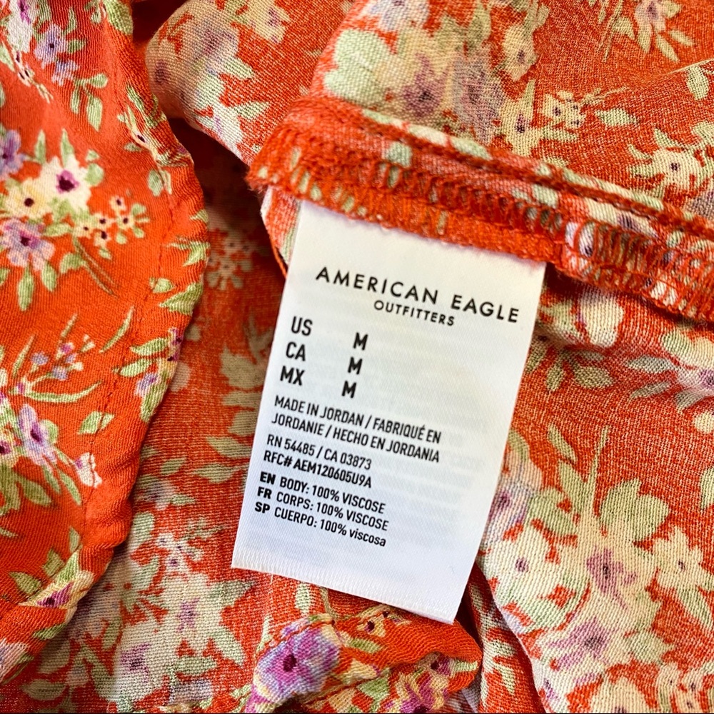 American Eagle Floral Print Dress Size M - Picture 8 of 10